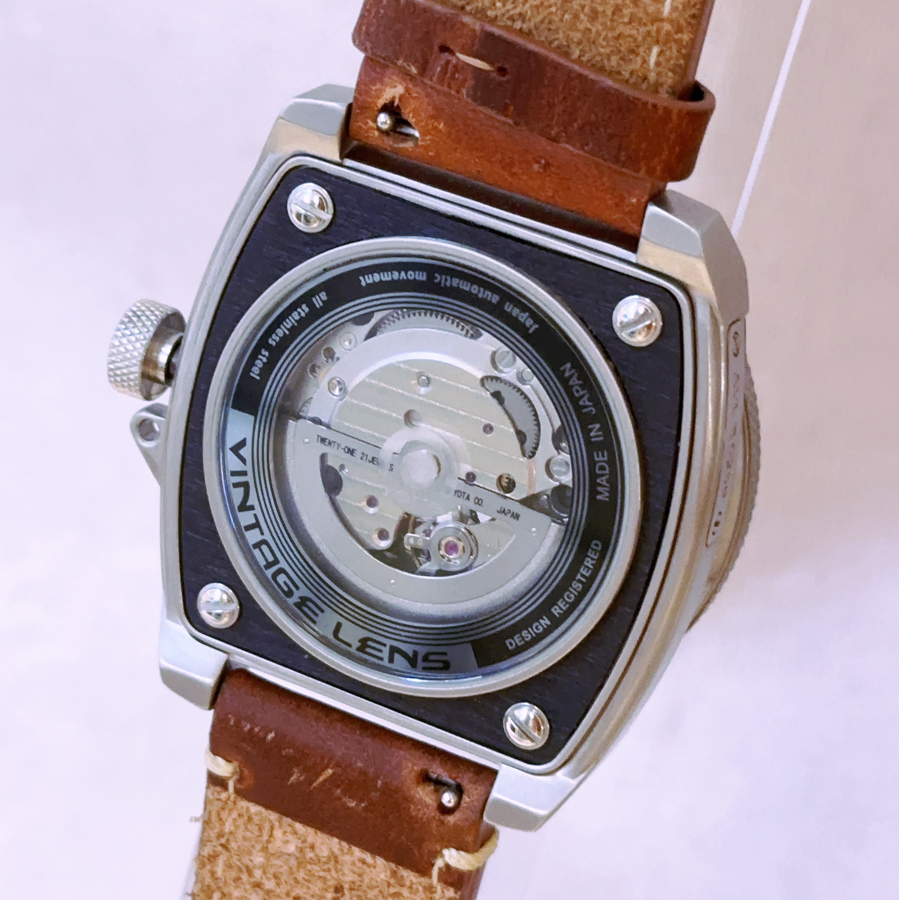 TACS Automatic Vintage Lens II – Vintage Brown Watch
